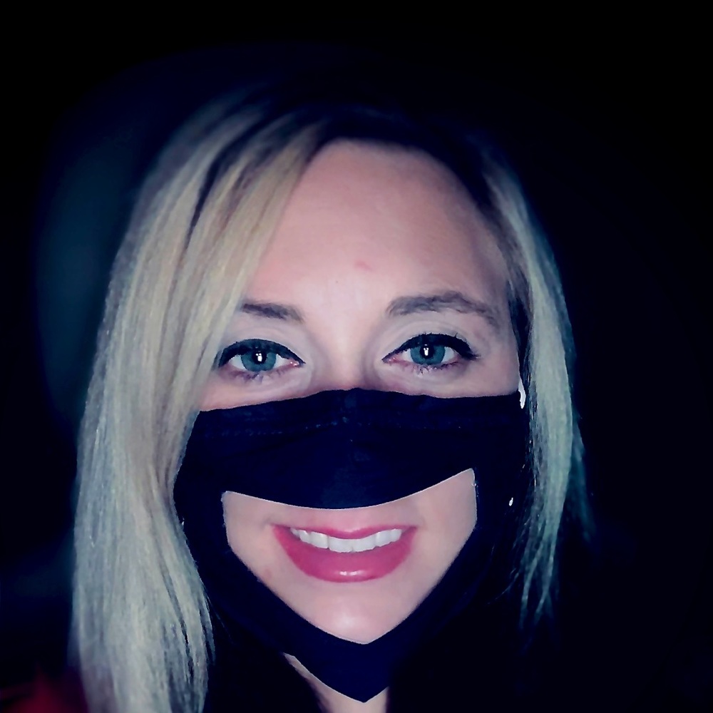 Light Purple Mask with AntiFog Panel - Picture 2 of 3